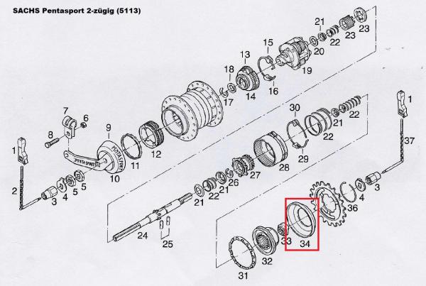 STAUBDECKEL, SRAM P5, Ø 54 MM